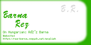 barna rez business card